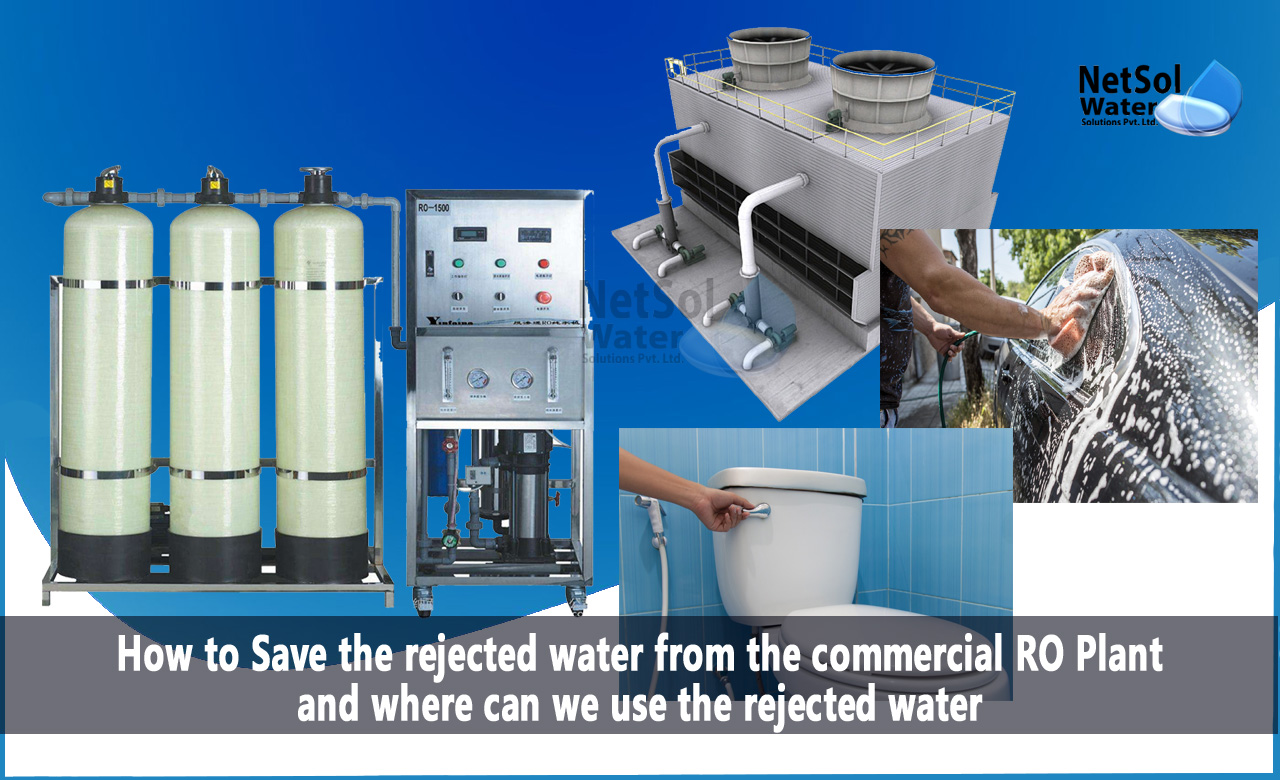 What is rejected water from commercial RO plants, Saving the rejected water from commercial RO plants