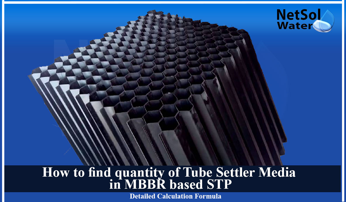 How to calculate the tube settler media, tube settler media in MBBR sewage treatment plant 