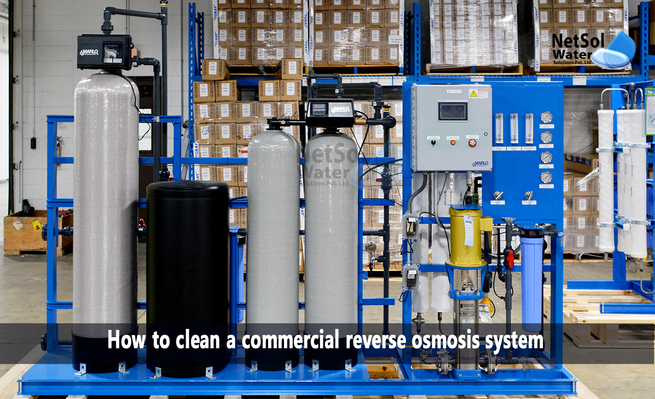 Why does a commercial RO Plant needs cleaning, How to clean a commercial reverse osmosis system