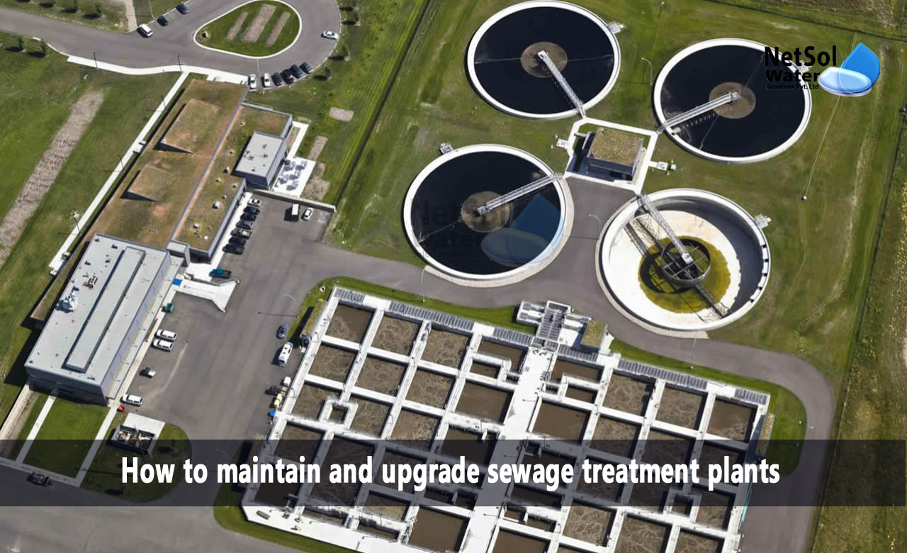 How to maintain and upgrade sewage treatment plants