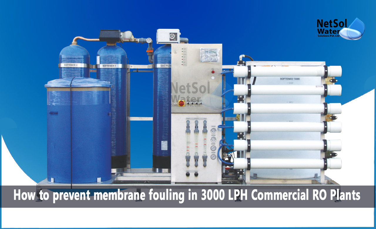 How to prevent membrane fouling in 3000 LPH Commercial RO Plants