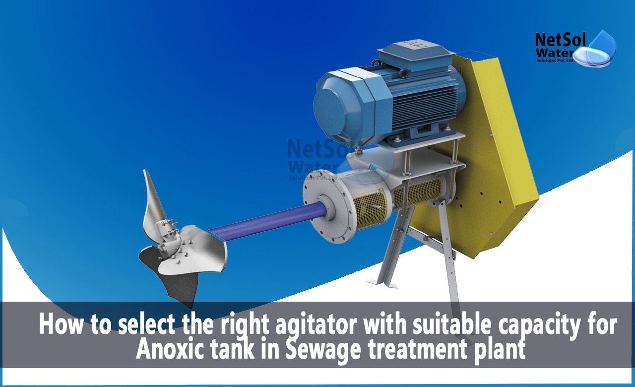 agitator with suitable capacity for Anoxic tank, agitator with suitable capacity for Anoxic tank