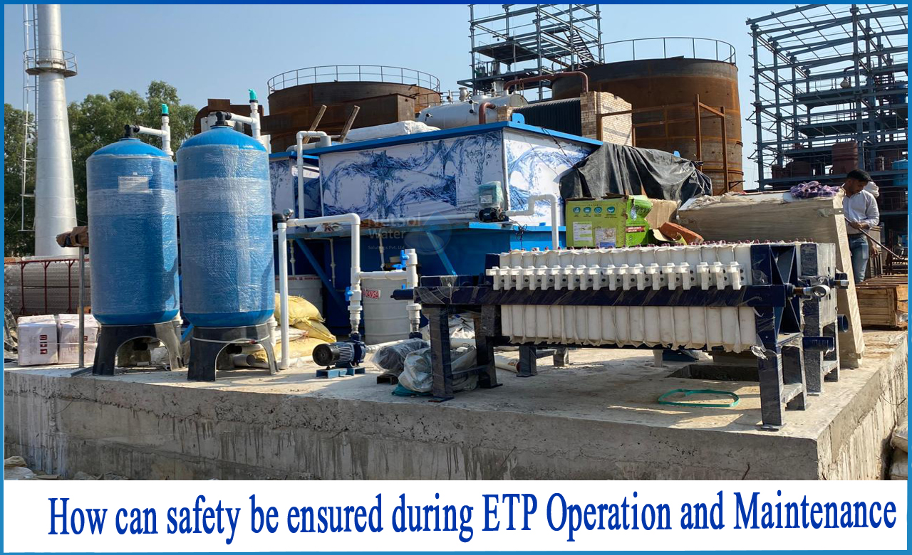 etp operation and maintenance, sewage treatment plant safety devices, etp plant operation