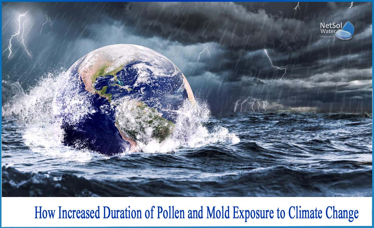 how increased duration of pollen and mold exposure to climate change
