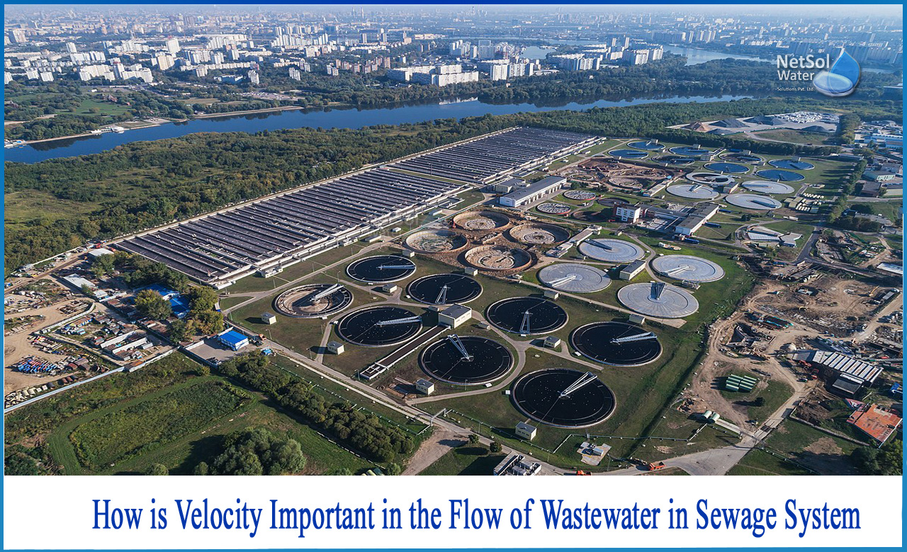 self cleansing velocity of sewer, non scouring velocity in sewer, maximum velocity in sewer pipe