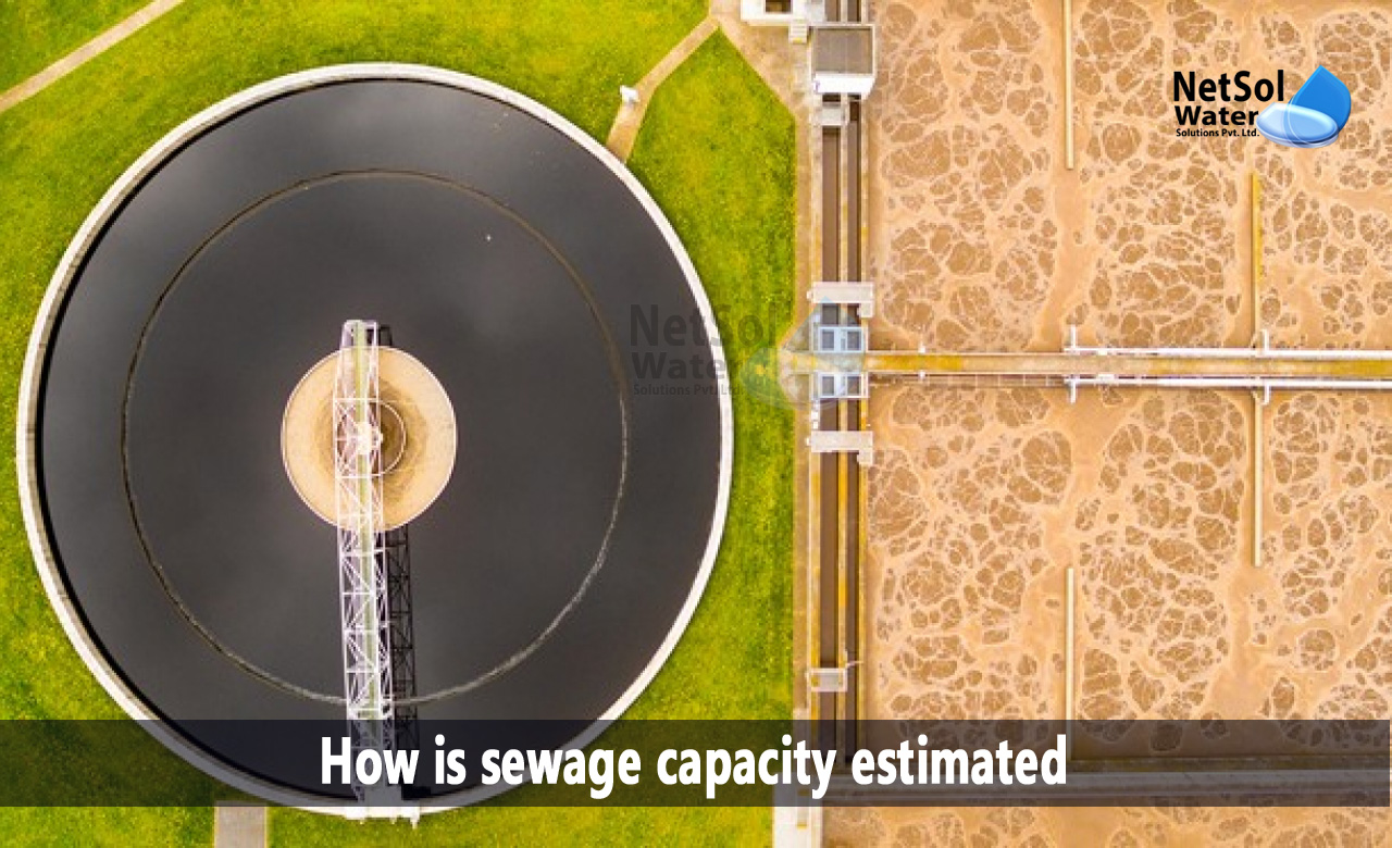wastewater treatment plant calculations, sewage calculation per person, stp capacity calculation india