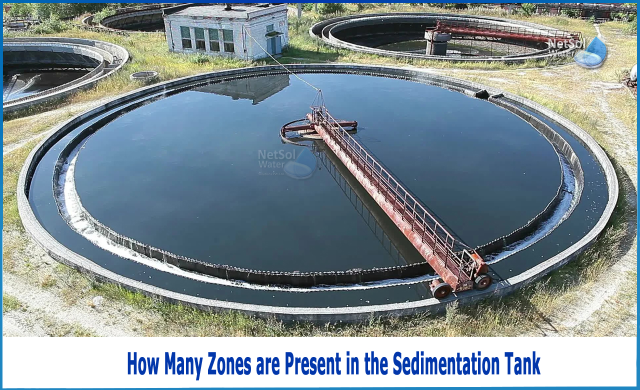 which of the following are different zones of sedimentation tank, settling zone in sedimentation tank, types of sedimentation tank