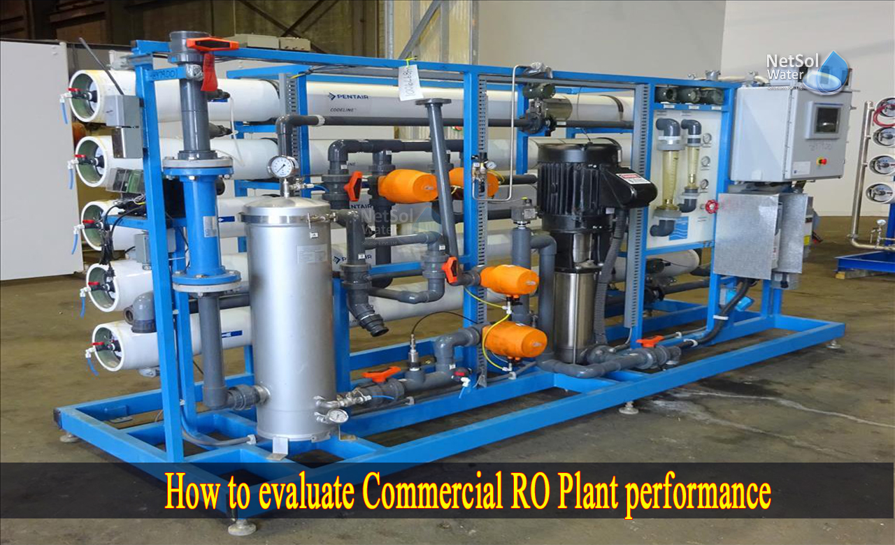 ro performance calculation, evaluate Commercial RO Plant performance, Commercial RO Plant performance