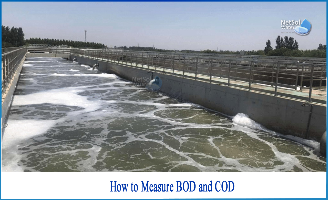 bod measurement method, standard value of bod and cod, difference between bod and cod