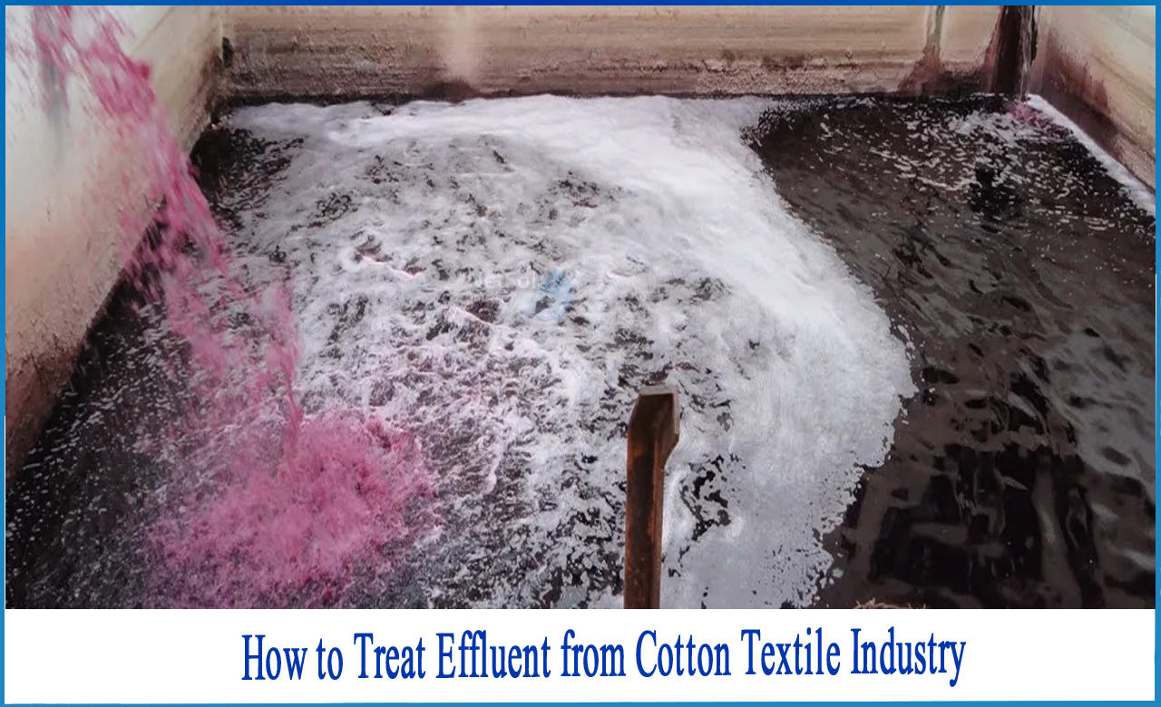 treatment of textile effluents, effluent treatment in textile industry, disposal of waste generated by cotton textile industry