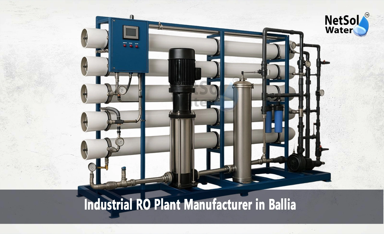 Industrial RO plant manufacturer Ballia, RO plant Ballia, water purification plant Ballia, industrial water treatment UP