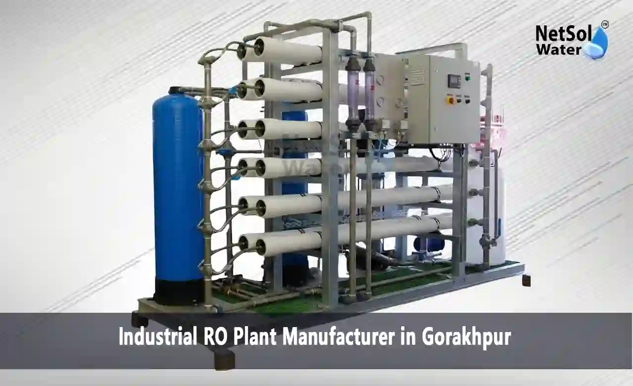 RO plant for industry Gorakhpur, commercial RO system Gorakhpur, water purification plant UP, industrial water treatment Gorakhpur