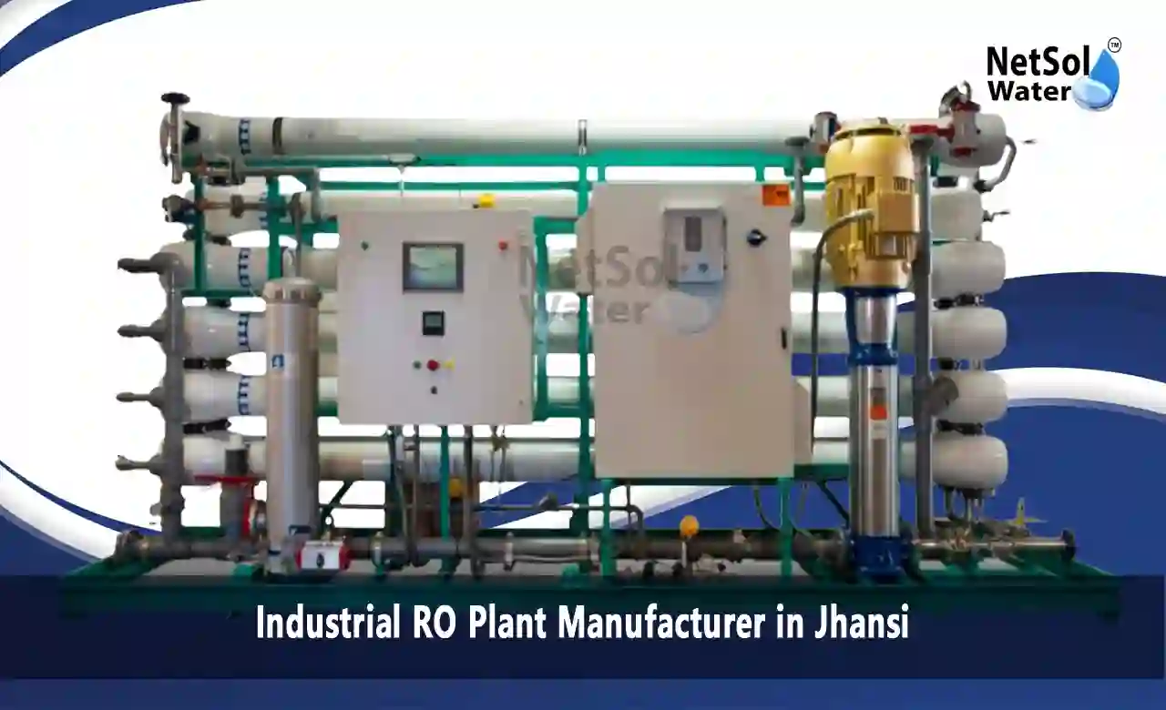 RO plant Jhansi, water treatment Jhansi, industrial RO Bundelkhand, boiler feed water, cooling tower water, VFD pumps, high-recovery RO, demineralised water