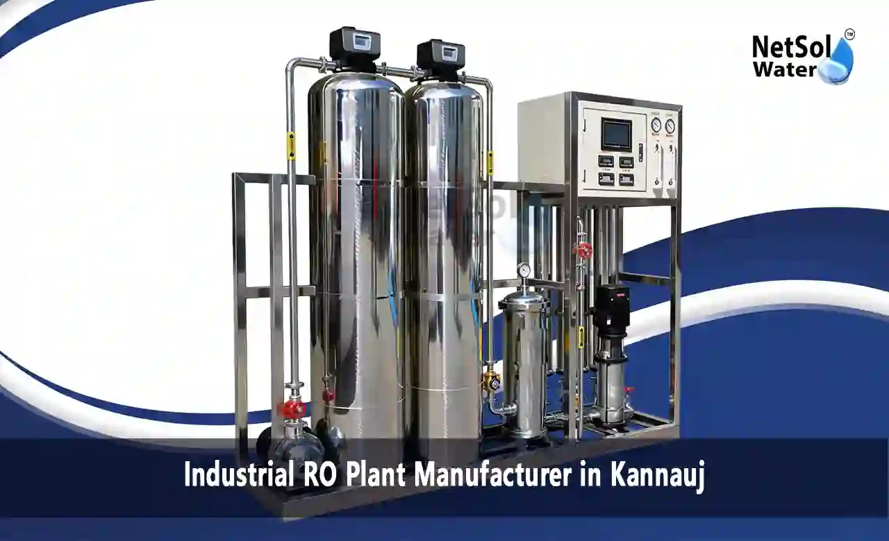 RO plant Kannauj, water purification Kannauj, industrial water treatment UP, reverse osmosis membrane, TDS removal, high-recovery RO, process water, boiler feed water, water softening