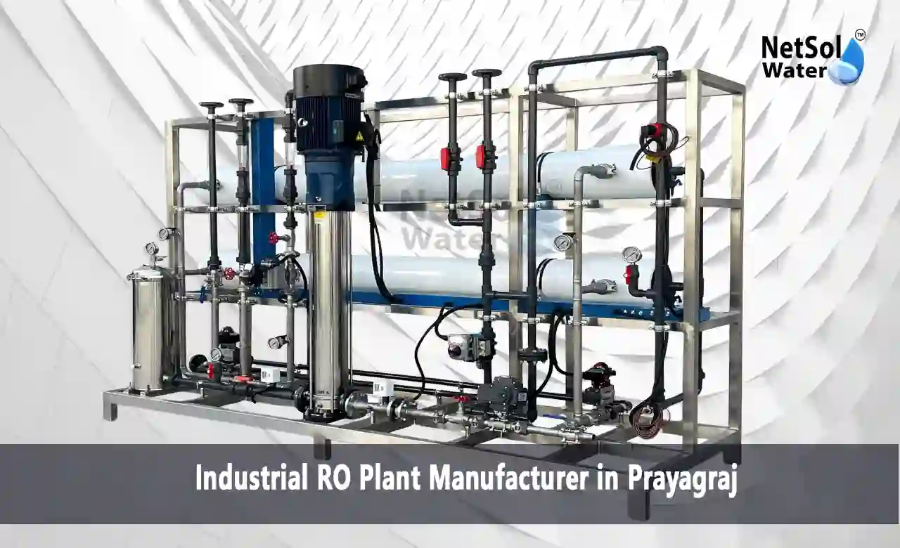 industrial RO plant Prayagraj, RO plant manufacturer UP, high TDS water treatment Prayagraj, reverse osmosis plant for factory, process water purification