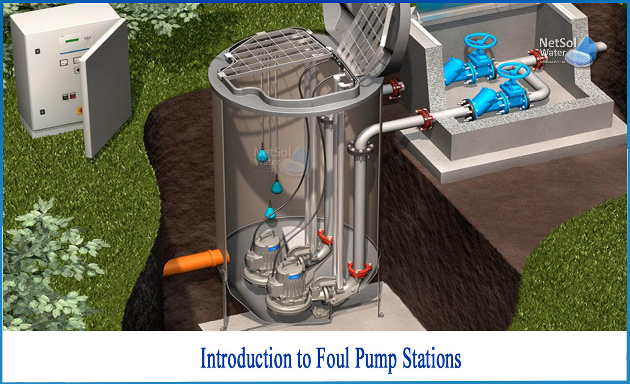 what is a pump station, components of pumping station, wastewater pump station