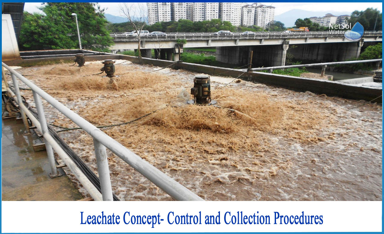 leachate control methods, leachate characteristics, leachate collection system