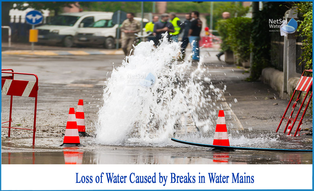 water losses in water supply system, loss of water supply, what to do during a water main break