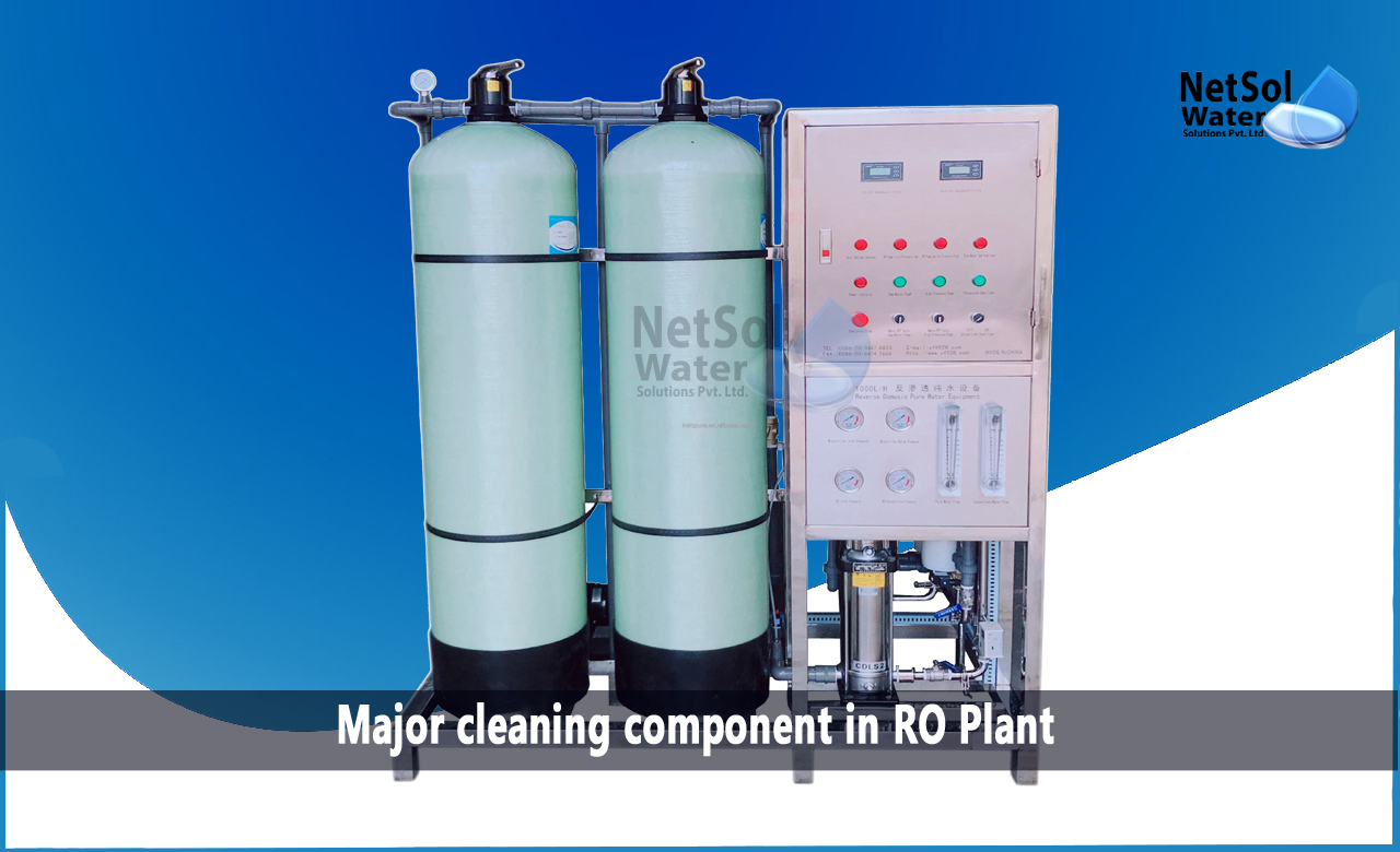 Major cleaning component in RO Plants, Essential component of RO Plants, On-site cleaning vs. off-site cleaning of RO Systems