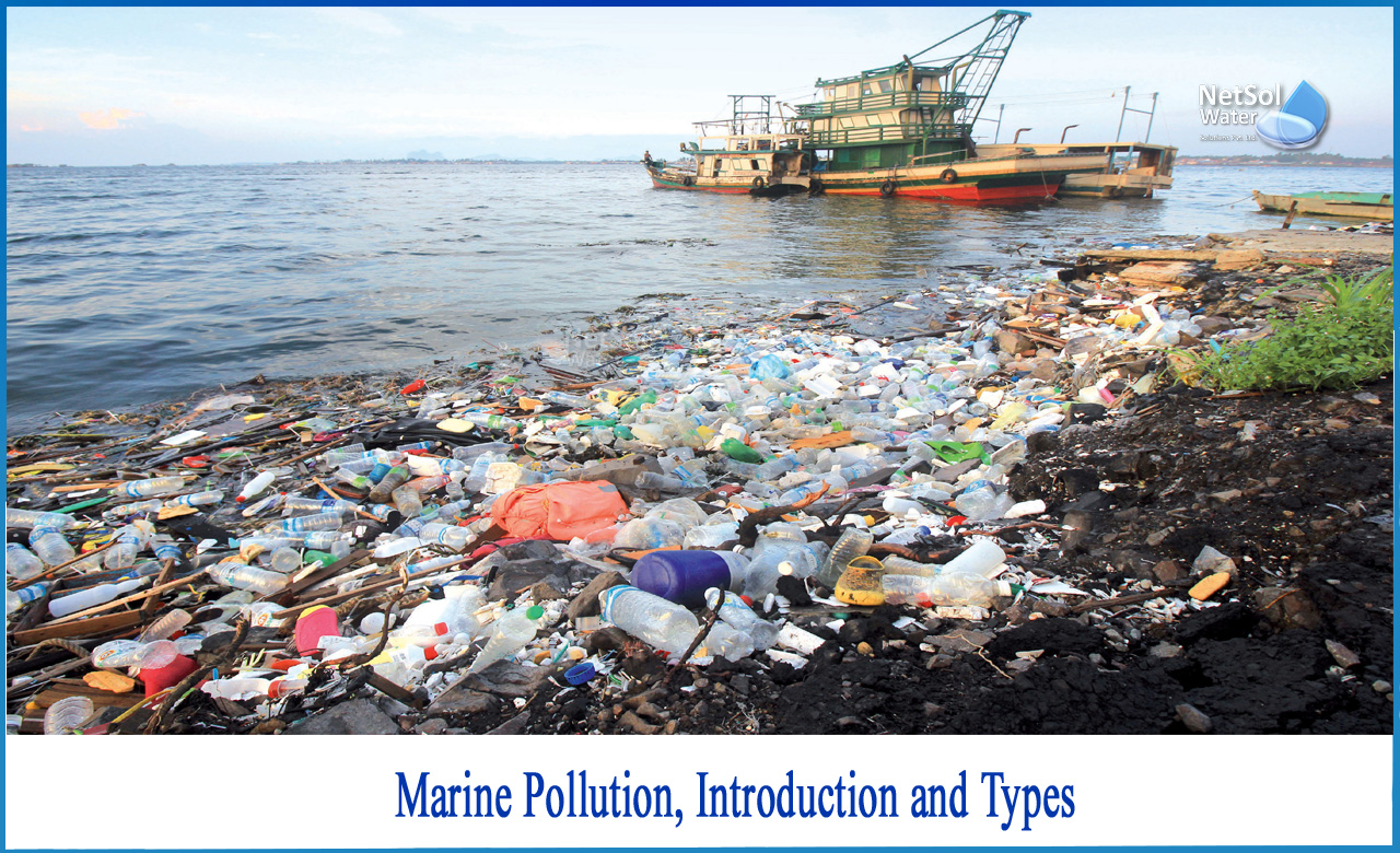 what is marine pollution and its causes, types of marine pollution, marine pollution definition