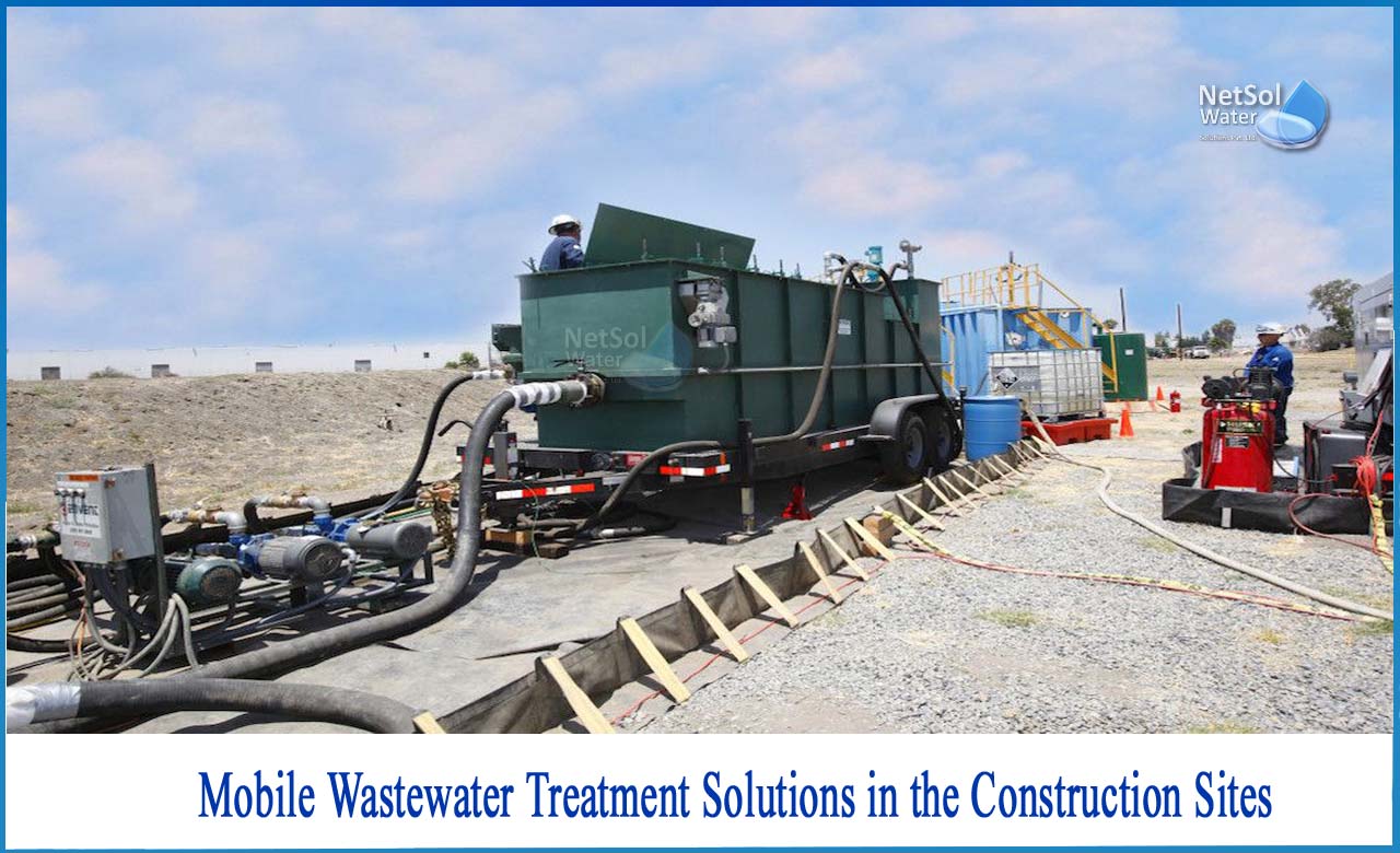 mobile wastewater treatment plant, modular wastewater treatment plant, water treatment plant construction process