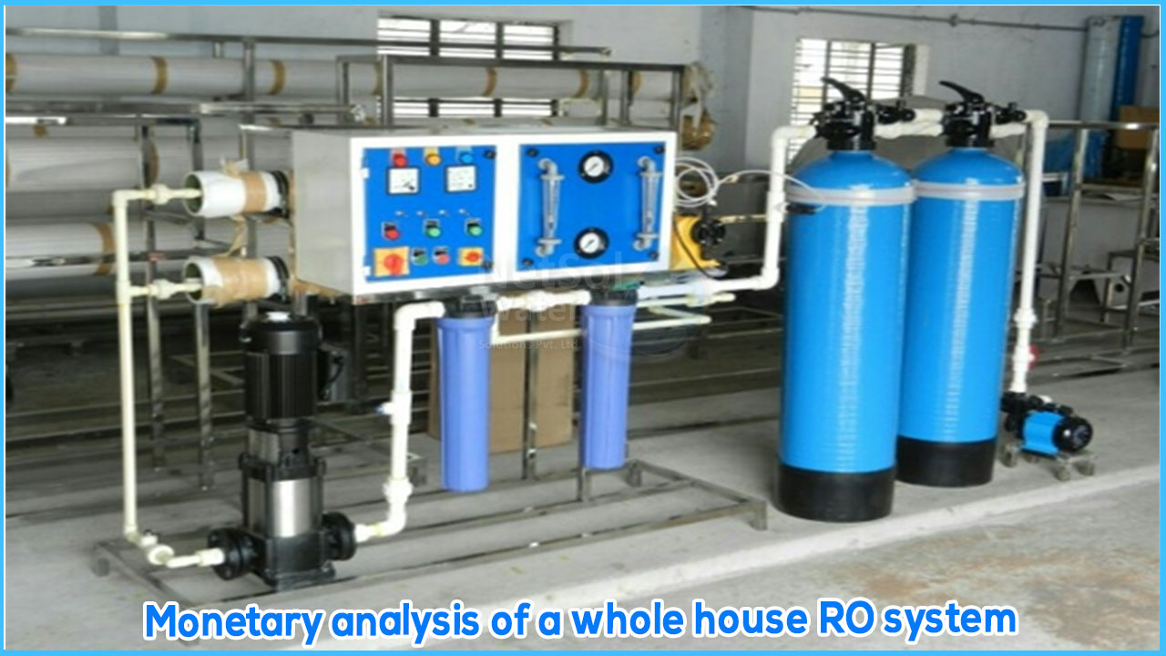 Monetary analysis of a whole house RO system