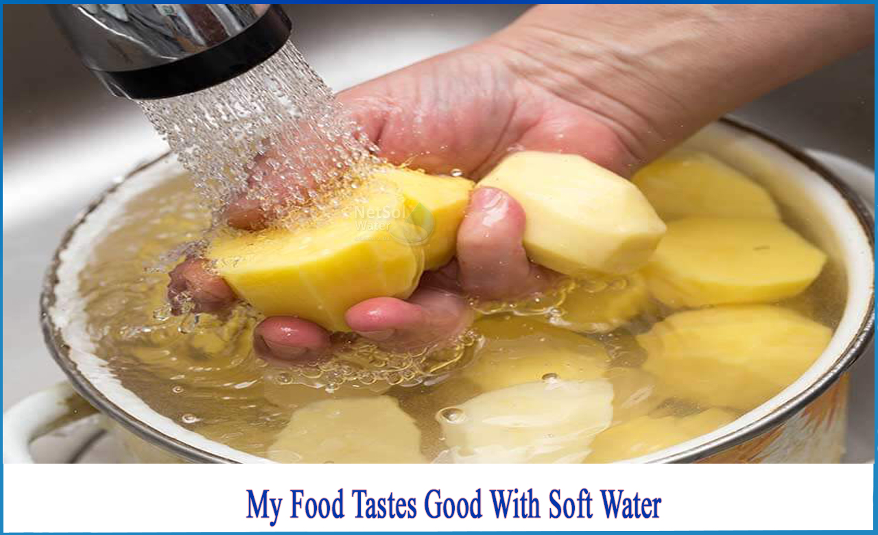 soft water tastes, will a water softener make my water taste better, how to soften hard water for cooking