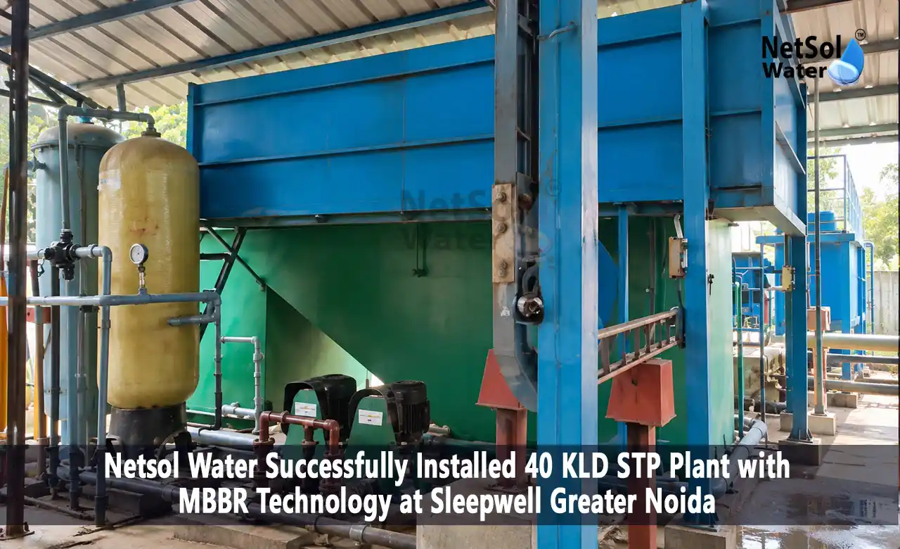40 KLD STP Plant with MBBR Technology, MBBR Sewage Treatment Plant, 40 KLD Sewage Treatment Plant, Package STP Plant, Sewage Treatment Plant in Greater Noida, MBBR STP Installation, Sleepwell STP Greater Noida, MBBR STP Plant, STP Plant Manufacturer in Greater Noida, 40 KLD MBBR STP
