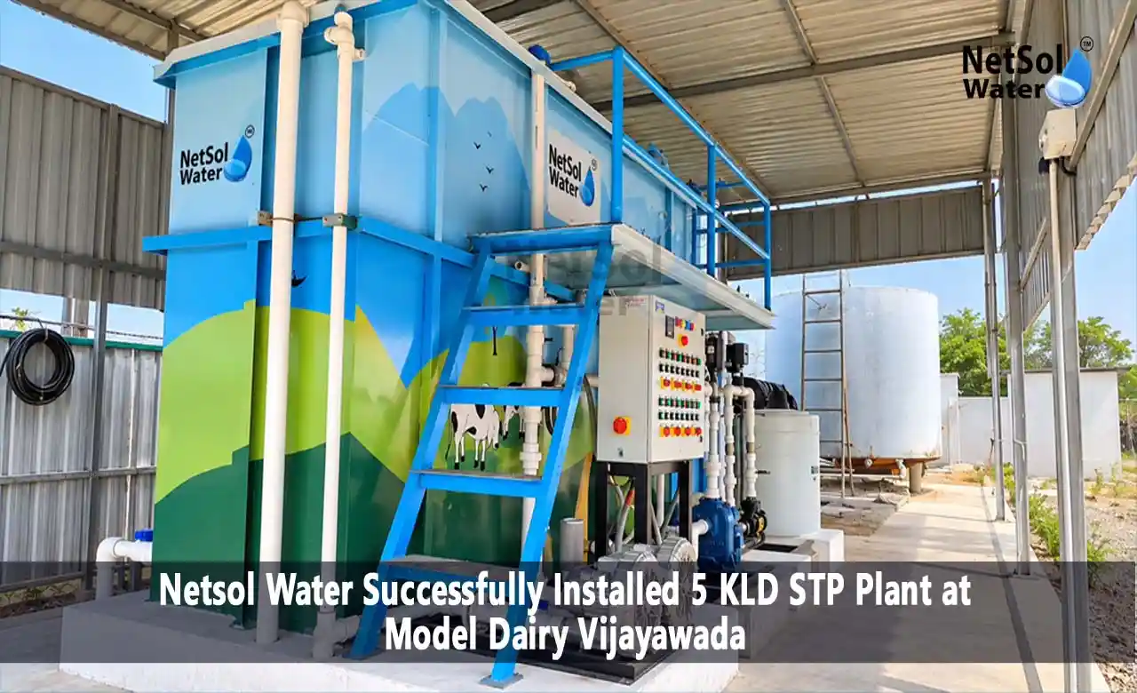 5 KLD STP, 5 KLD Sewage Treatment Plant, STP Installation in Vijayawada, Sewage Treatment Plant in Vijayawada, Wastewater Treatment Plant, Model Dairy Vijayawada, 5 KLD STP Installation, Sewage Treatment Solution