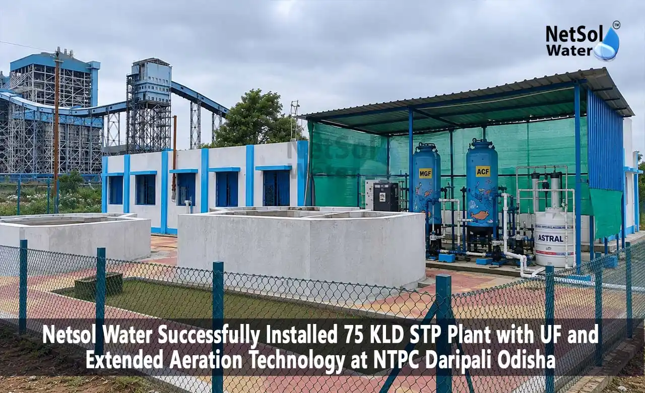 75 KLD STP Plant at NTPC Daripali, 75 KLD Civil STP Plant, NTPC STP Plant, STP Plant in Odisha, Extended Aeration STP, UF STP Plant, Civil Sewage Treatment Plant, NTPC STP Plant Manufacturer, Civil STP Manufacturer, STP Manufacturer in India, Sewage Treatment Plant Odisha