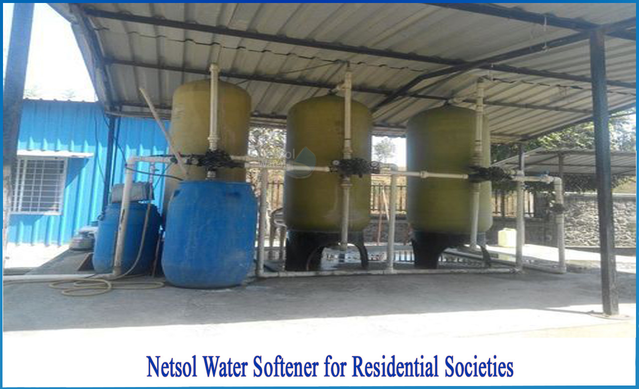 water softener plant for apartments, water softener for apartments in India, softening of water