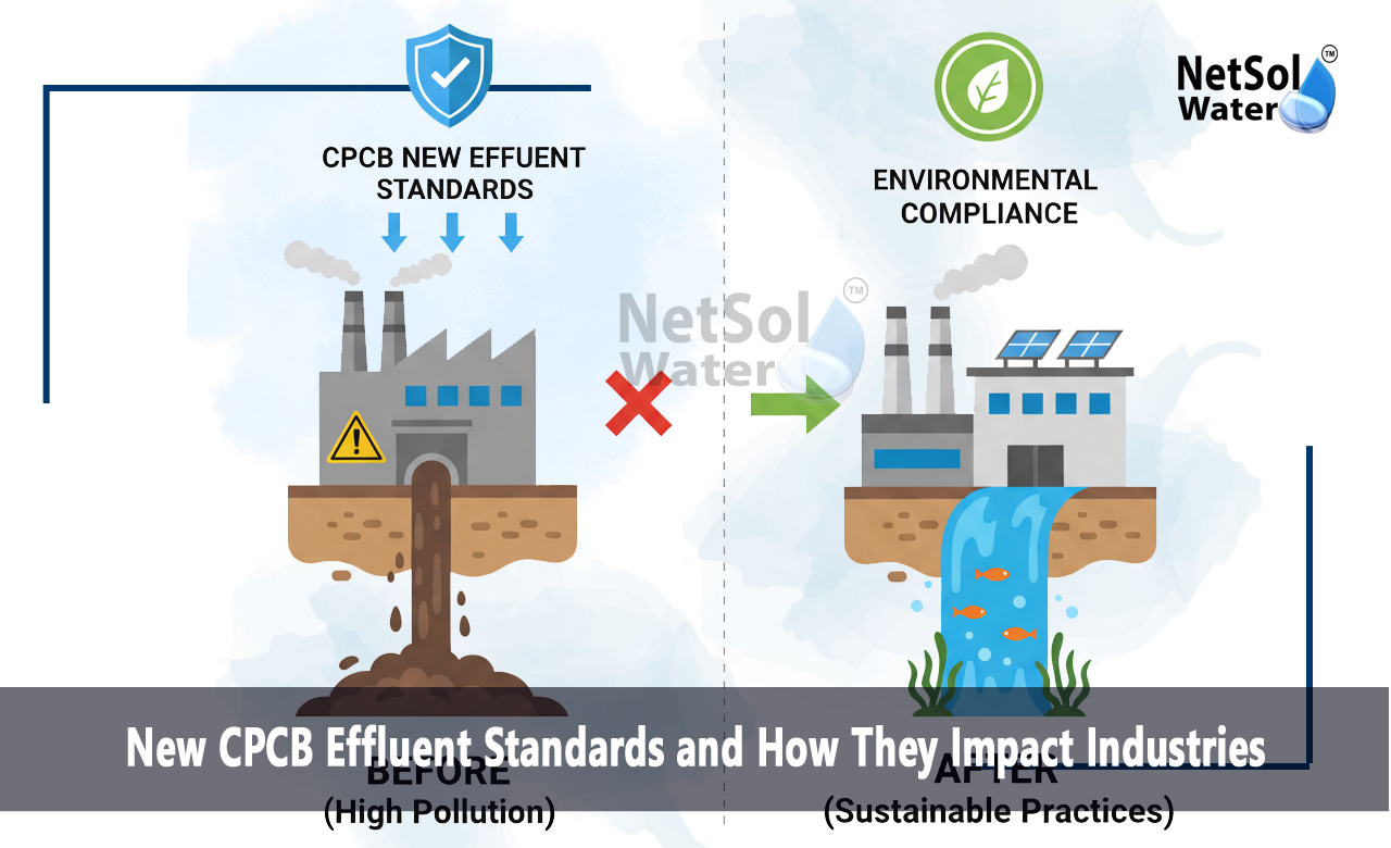 What do CPCB's wastewater standards include, What is CPCB revised classification of industries, How do industrial effluents affect the environment