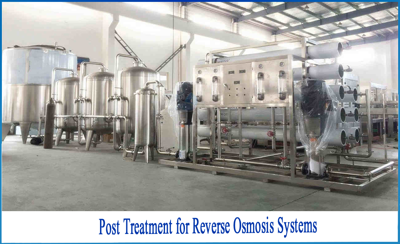 reverse osmosis post treatment, post treatment in water treatment, seawater desalination by reverse osmosis
