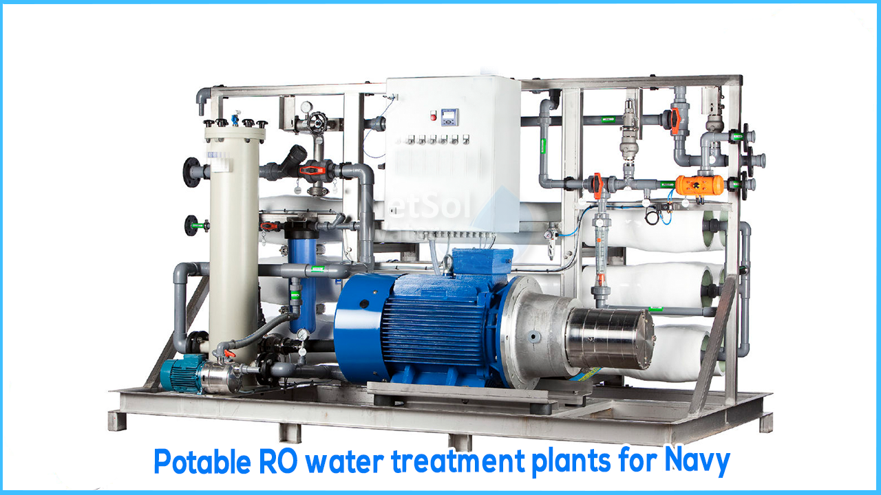 Potable RO water treatment plants for navy