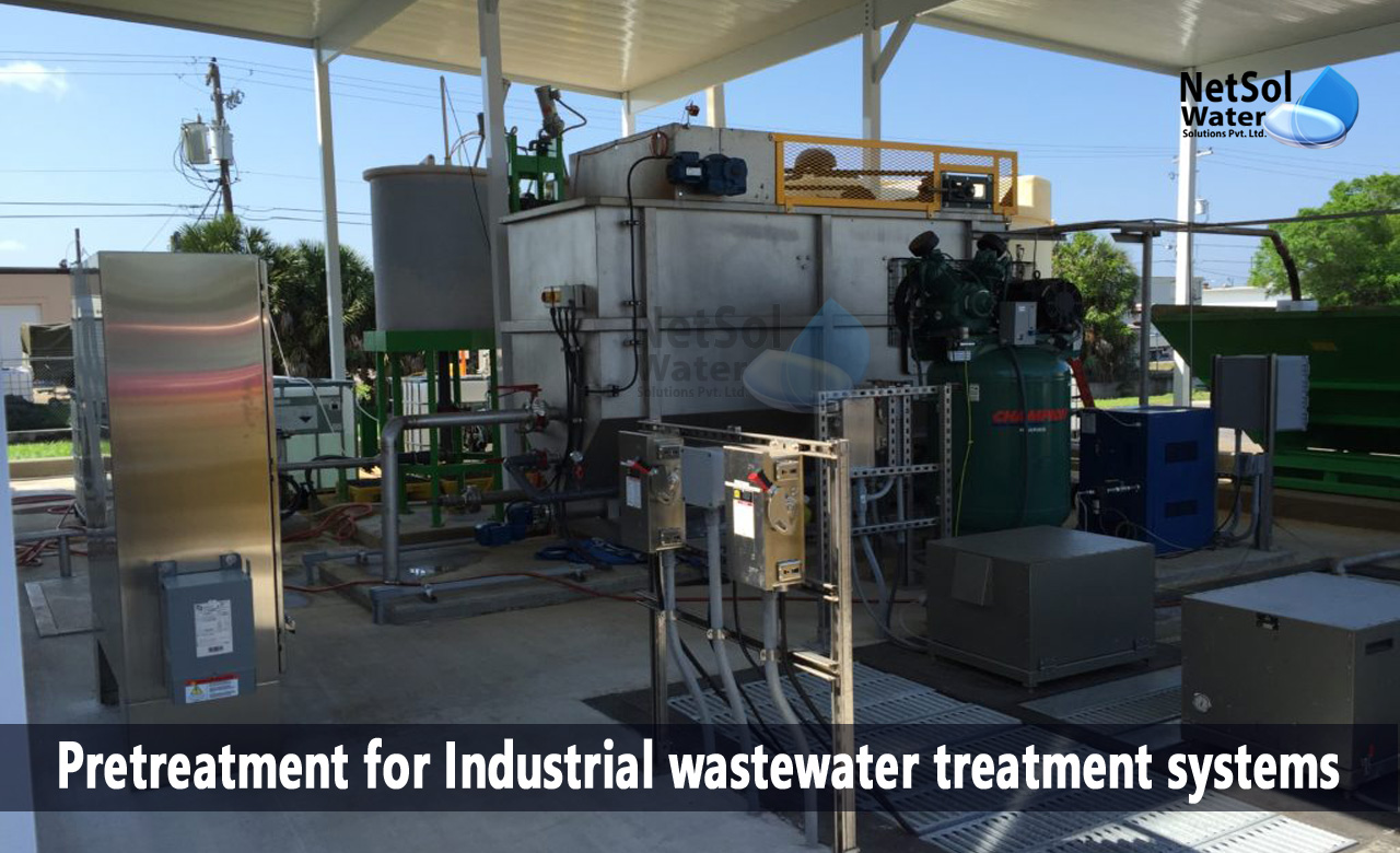 types of wastewater pretreatment, pretreatment in water treatment process, water pretreatment process
