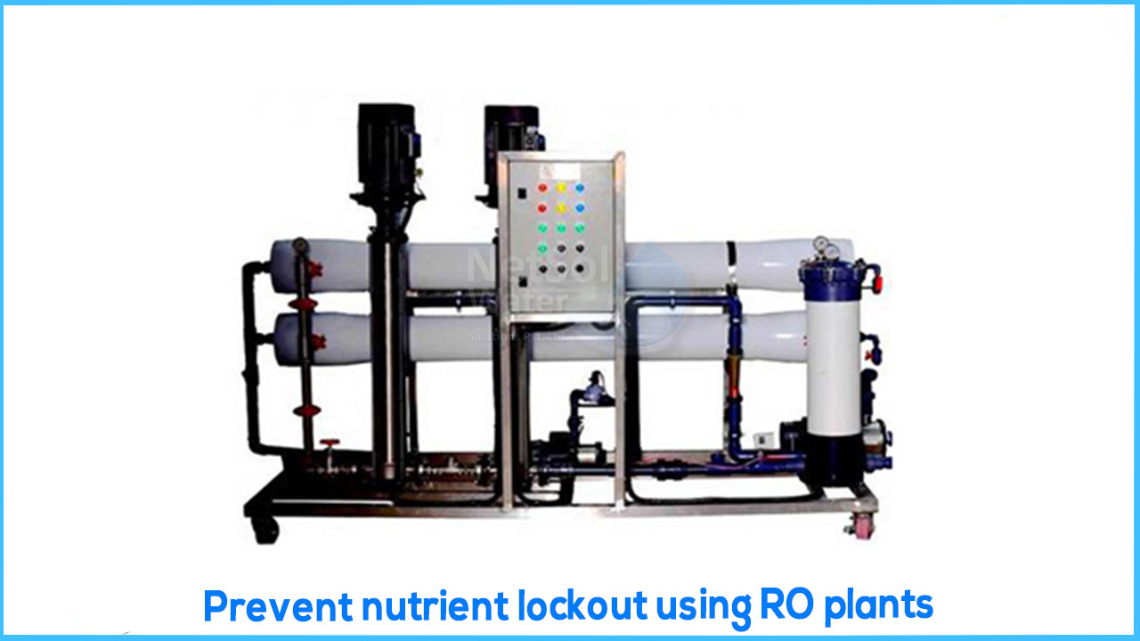 Prevent nutrient lockout using RO plants
