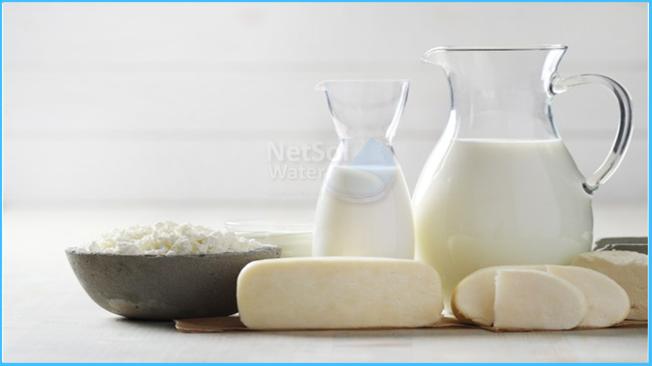 Process of filtering dairy products in food and beverage industries