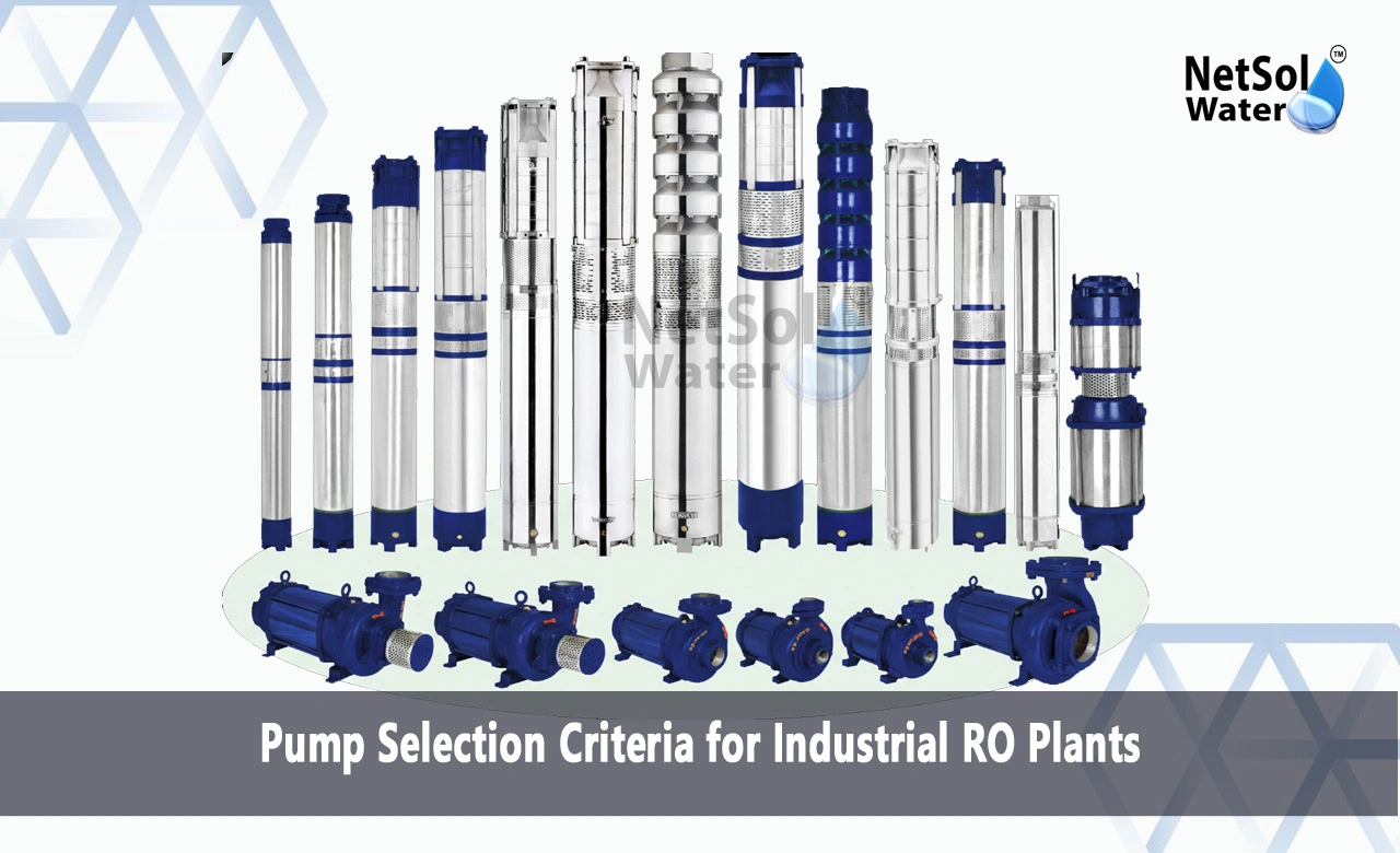 What are the criteria for pump selection, What size pump do I need for reverse osmosis system, How to calculate required pump size