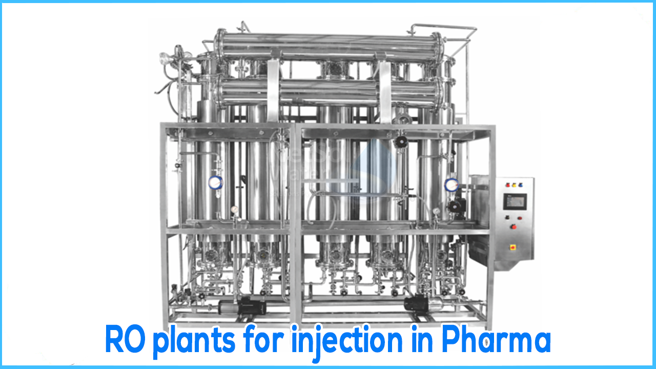 How can RO plants provide water for injection in Pharma?