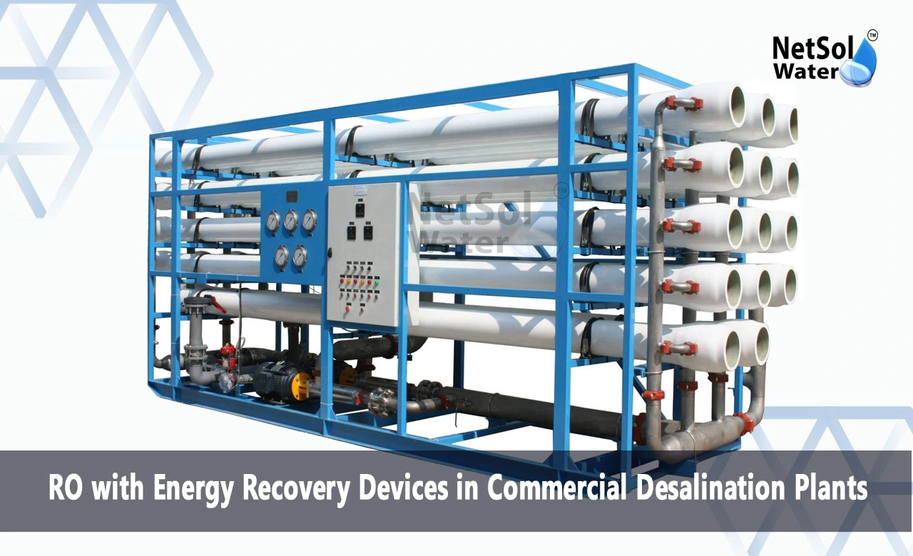 What is the energy recovery device in desalination plant, What is the recovery rate of RO desalination, Can RO be used for desalination