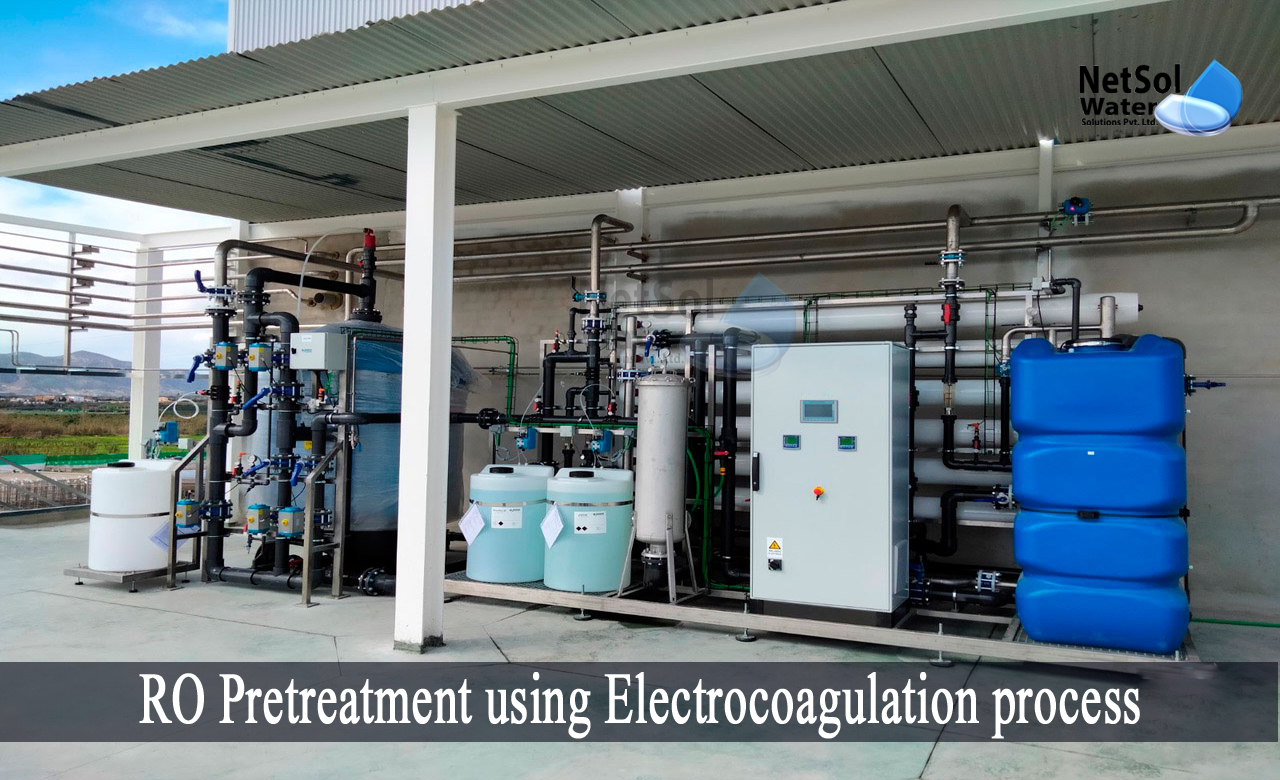 electrocoagulation in water treatment, RO Pretreatment, Electrocoagulation process