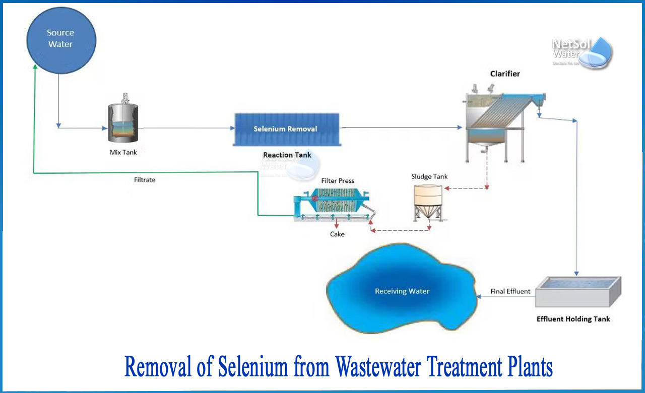 sources of selenium in wastewater, selenium water treatment, differentiate the components of selenium and arsenic