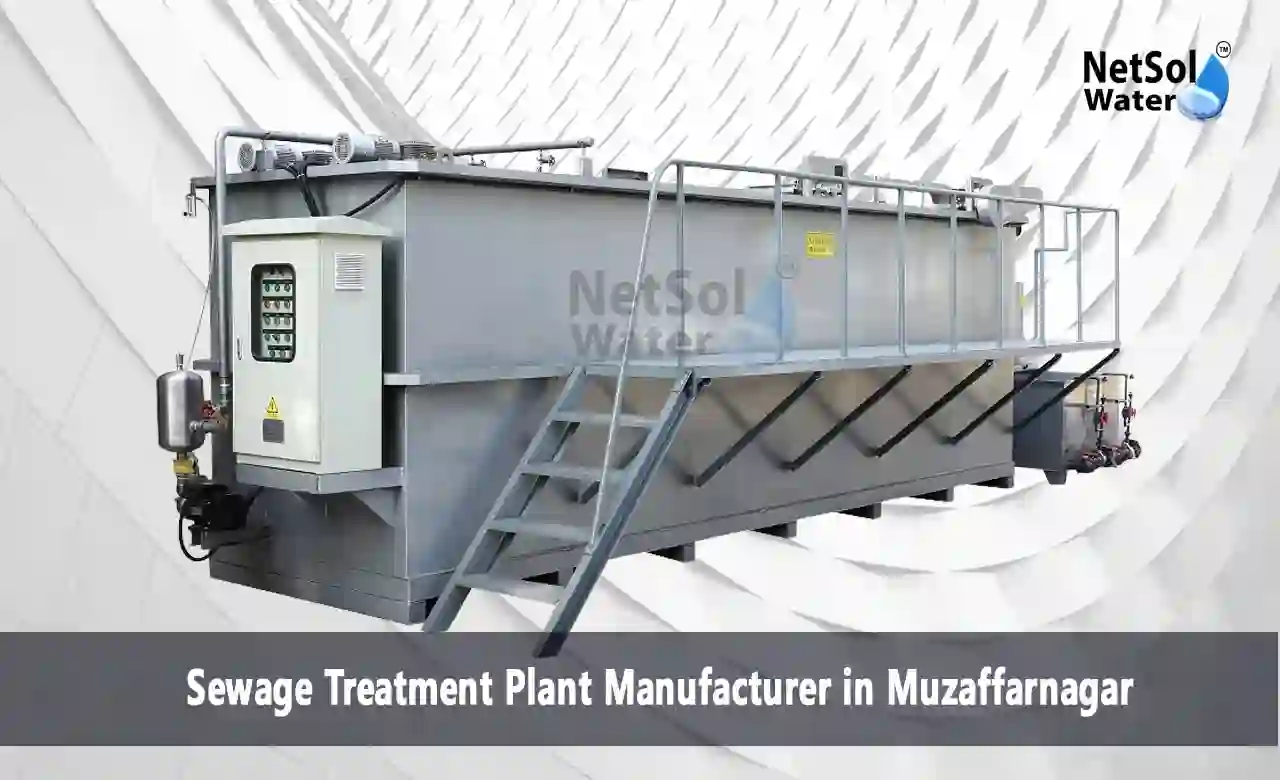 STP manufacturer Muzaffarnagar, sewage treatment plant UP, MBBR STP Muzaffarnagar, residential STP UP, hospital sewage treatment, NetSol Water