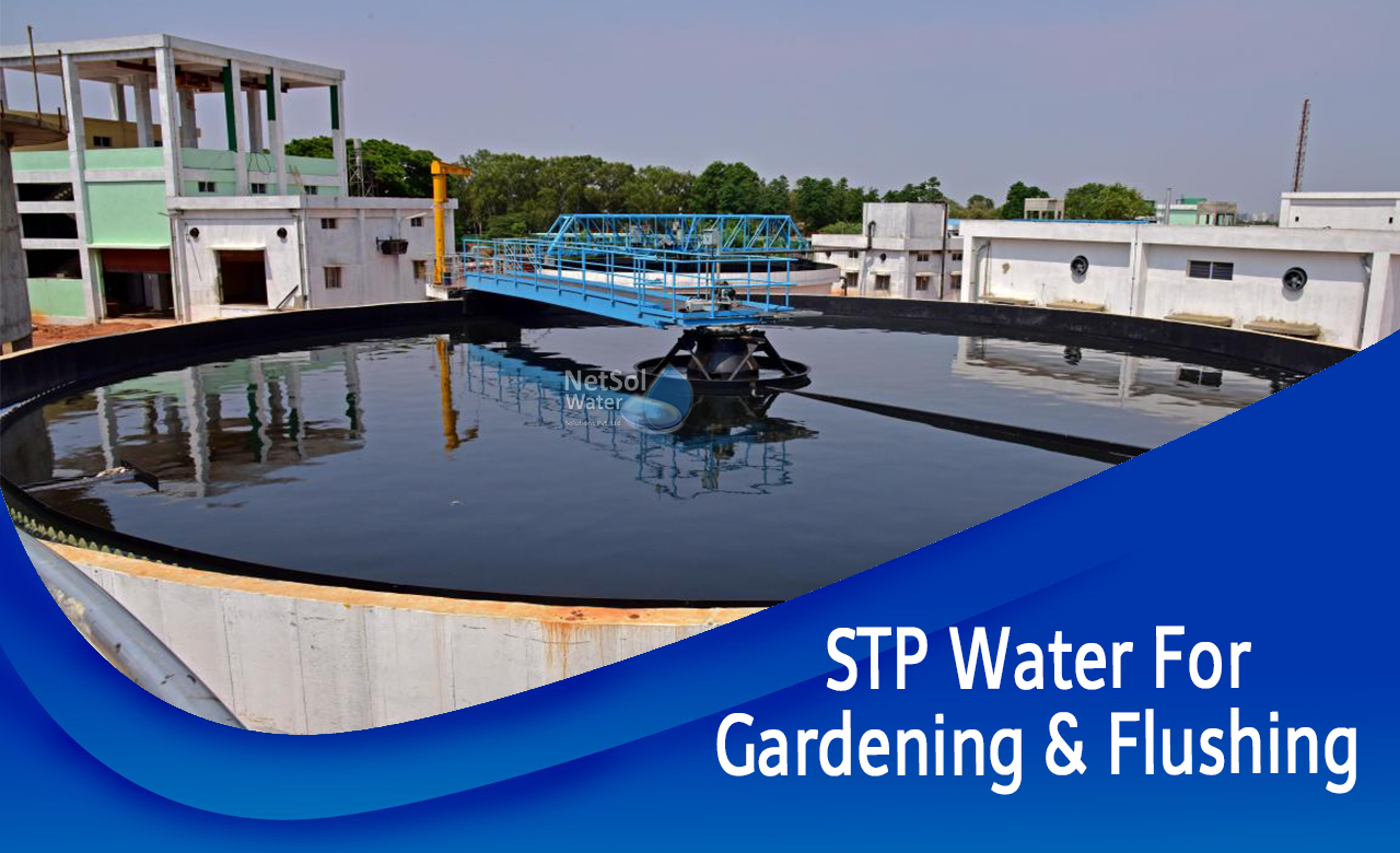 Can STP water used for gardening and flushing,  stp plant water use after treatment
