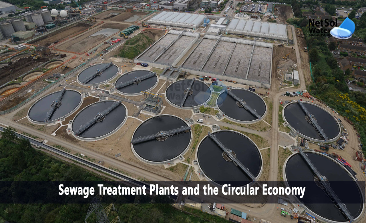 Connection between sewage treatment plants and the circular economy