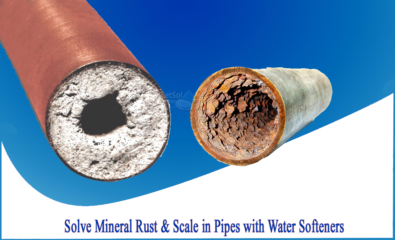 how to remove limescale from inside pipes, softening hard water, how to clean water pipes in your house
