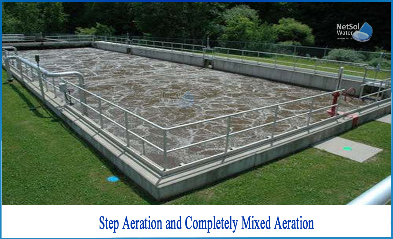 tapered aeration process, step aeration process, difference between step aeration and tapered aeration