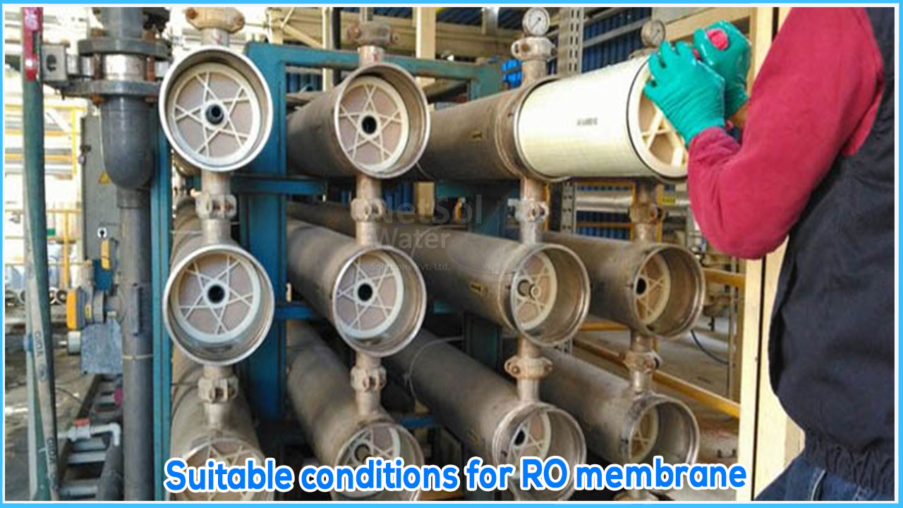 Suitable conditions for RO membrane