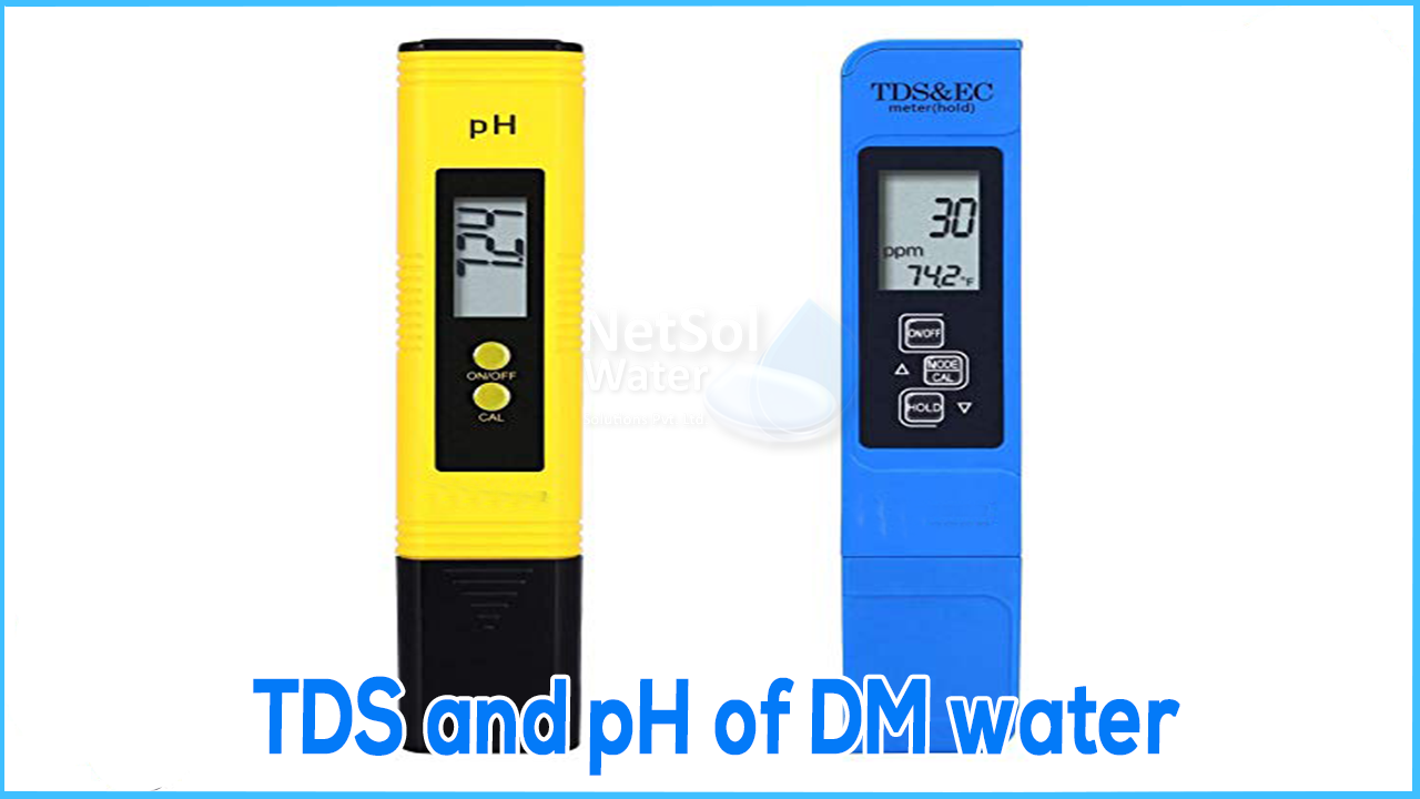 Is TDS related to pH, What pH should DM water be, TDS and pH of DM water