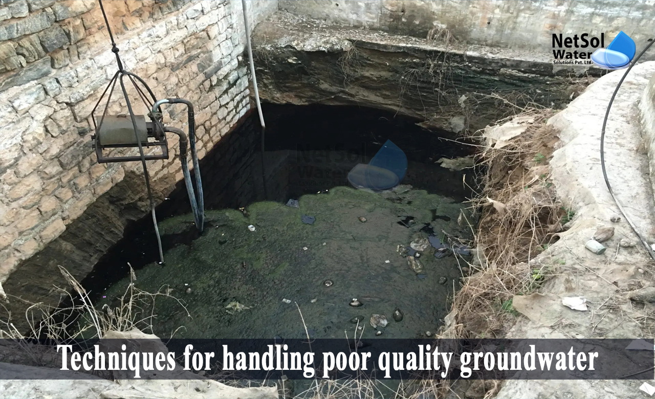 how can we protect groundwater, utilization of poor quality water in agriculture, Techniques for handling poor quality groundwater